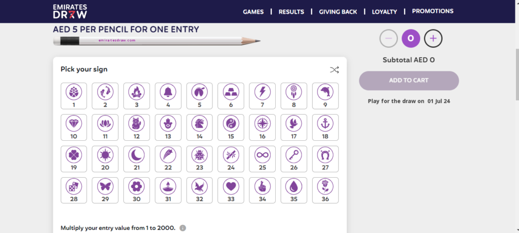 Emirates Draw Pick 1 Results Today